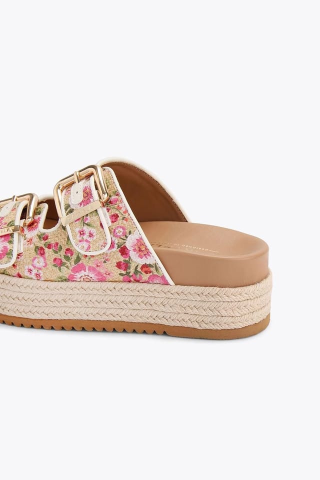 Carvela Carvela Women's 'Perla Flatform' Fabric Sandals - 3