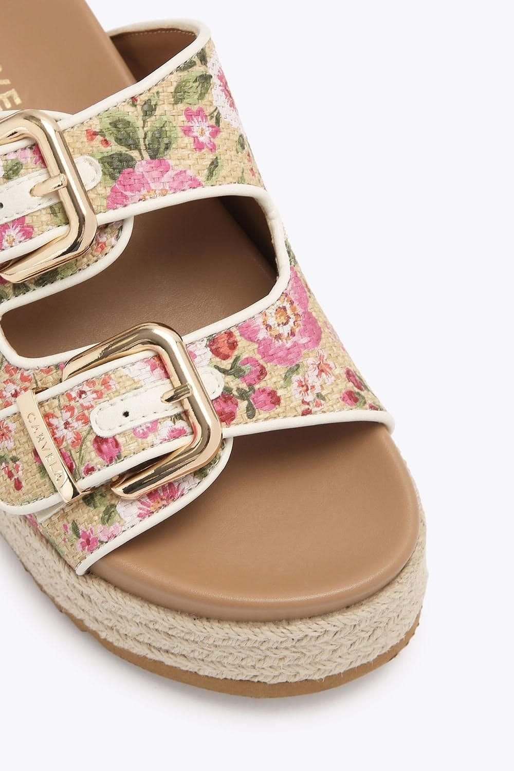 Carvela Carvela Women's 'Perla Flatform' Fabric Sandals - 4