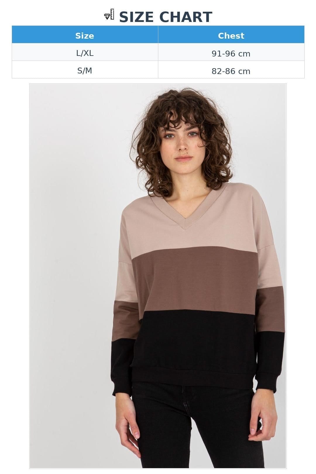 Love Lace Love Lace Women's Long Sleeve Heart Neck Sweatshirt in Beige - 4