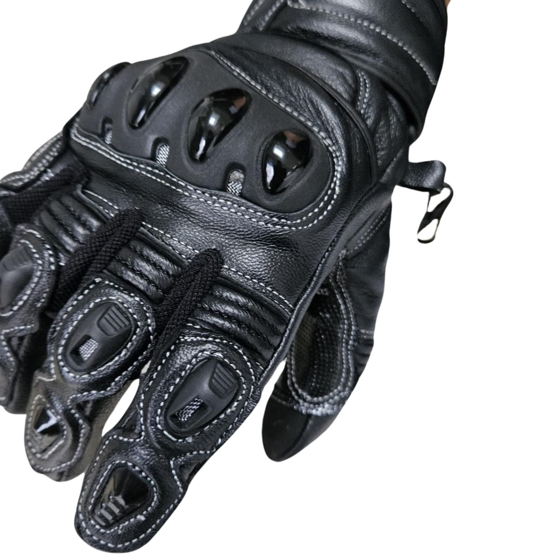 AIYO AIYO Men's Full Finger Motorcycle Gloves in Black