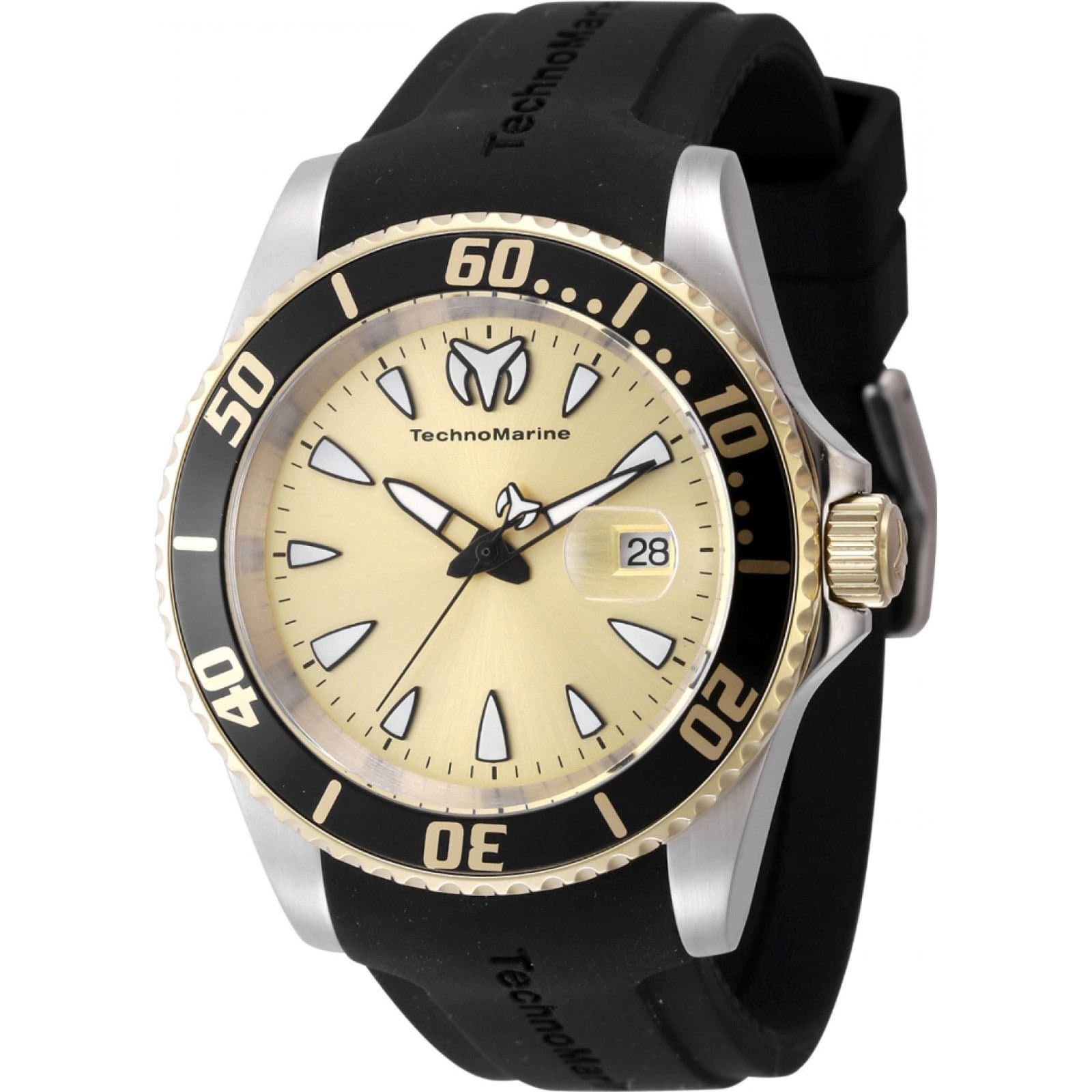 TechnoMarine TechnoMarine Men's TM-224003 Manta 42mm Quartz Watch in Black