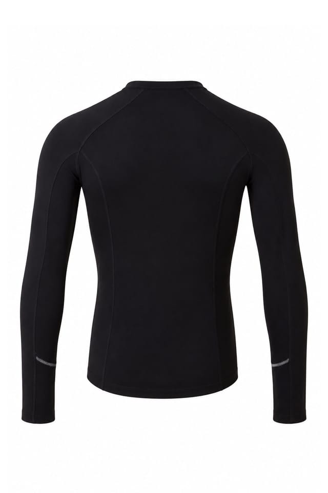 David Luke David Luke Men's Long Sleeve Base Layer Top in Black - 2