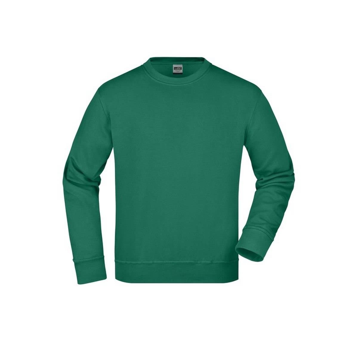 James and Nicholson James and Nicholson Men's Workwear Sweatshirt in Dark Green