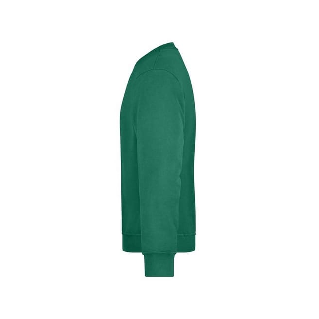 James and Nicholson James and Nicholson Men's Workwear Sweatshirt in Dark Green - 3