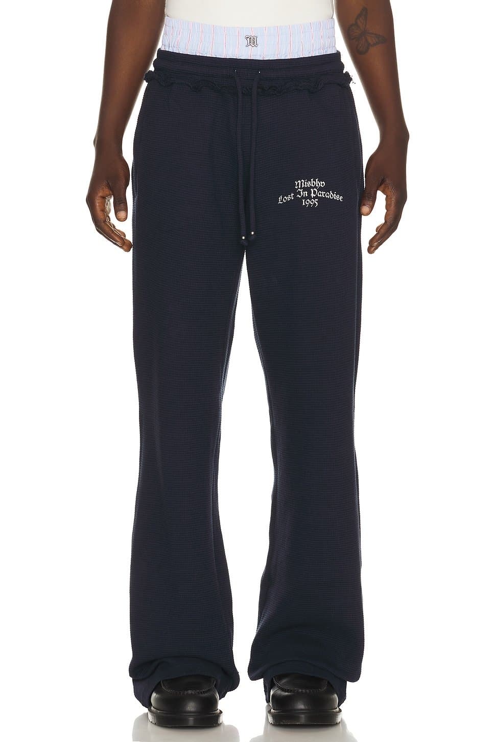 revolve Revolve Navy 2in1 Stripe Sweatpants