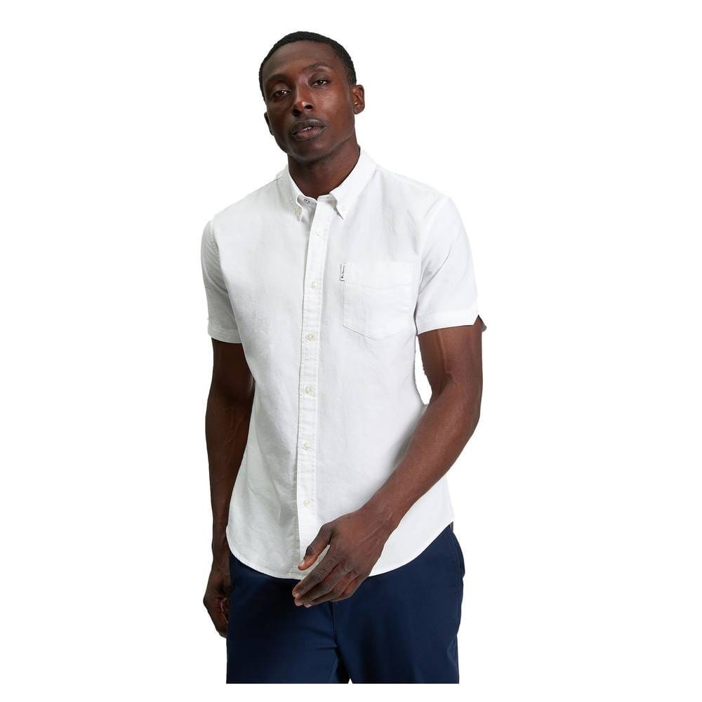 Ben Sherman Ben Sherman Men's Signature Oxford Short-Sleeved Shirt in White - 4