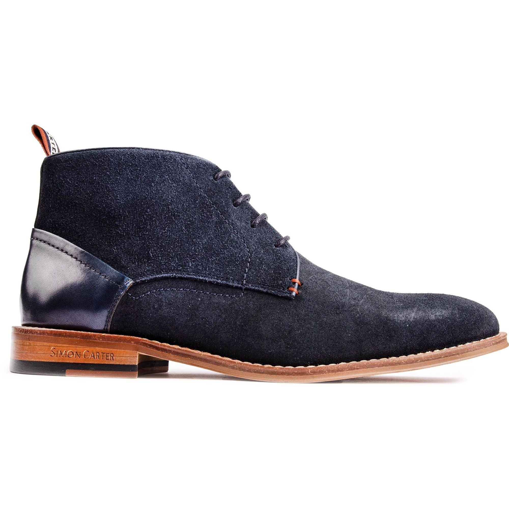 Simon Carter SIMON CARTER Men's Byrd 2 Chukka Boots in Blue - 3