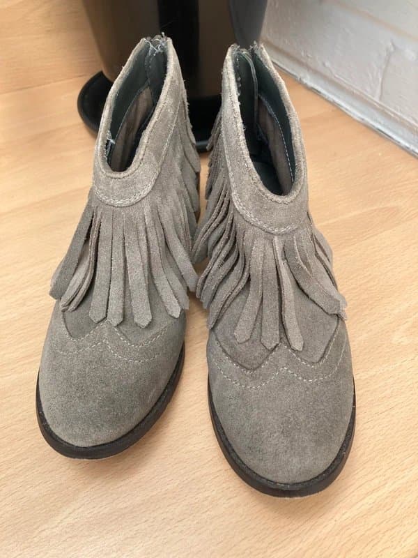 New Look Wester Fringe Ankle Boots ~ 4
