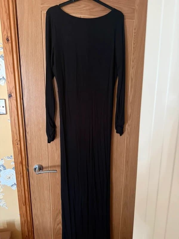 ASOS Design Black ruched back dress