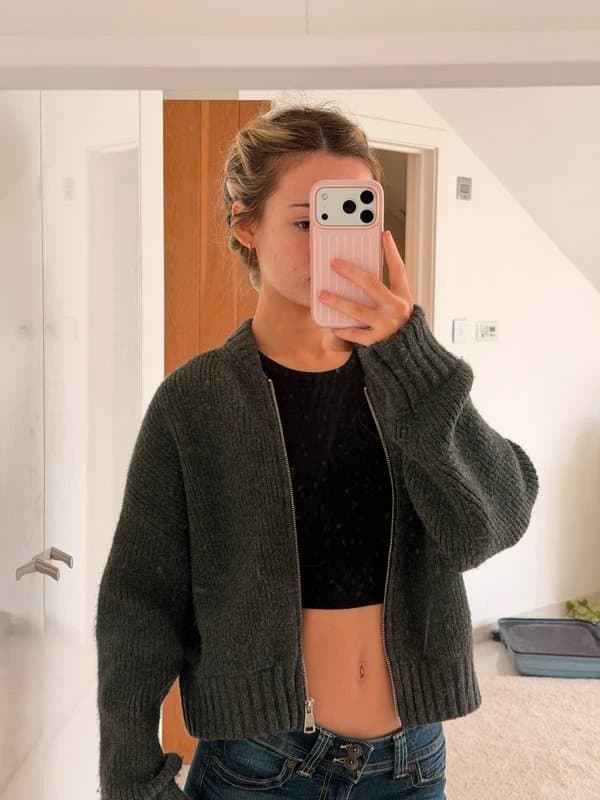 Bershka bershka knit jacket