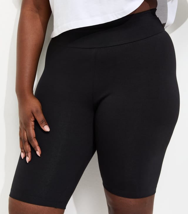 New Look Women's Plus Size Pack Of 2 Black Cycling Shorts Curves New Look - 3