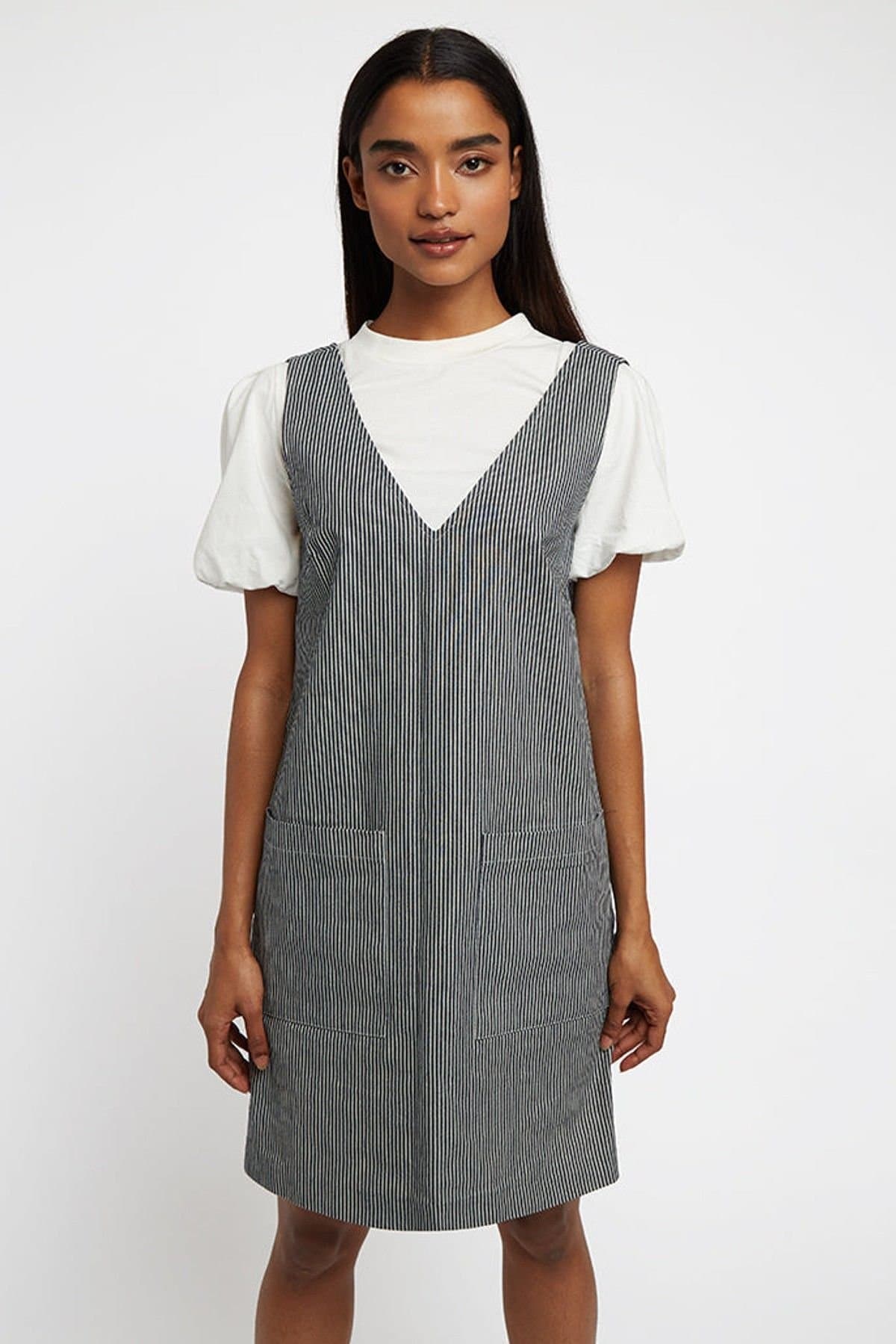 Louche Louche Women's Max Ticking Stripe Mini Dress