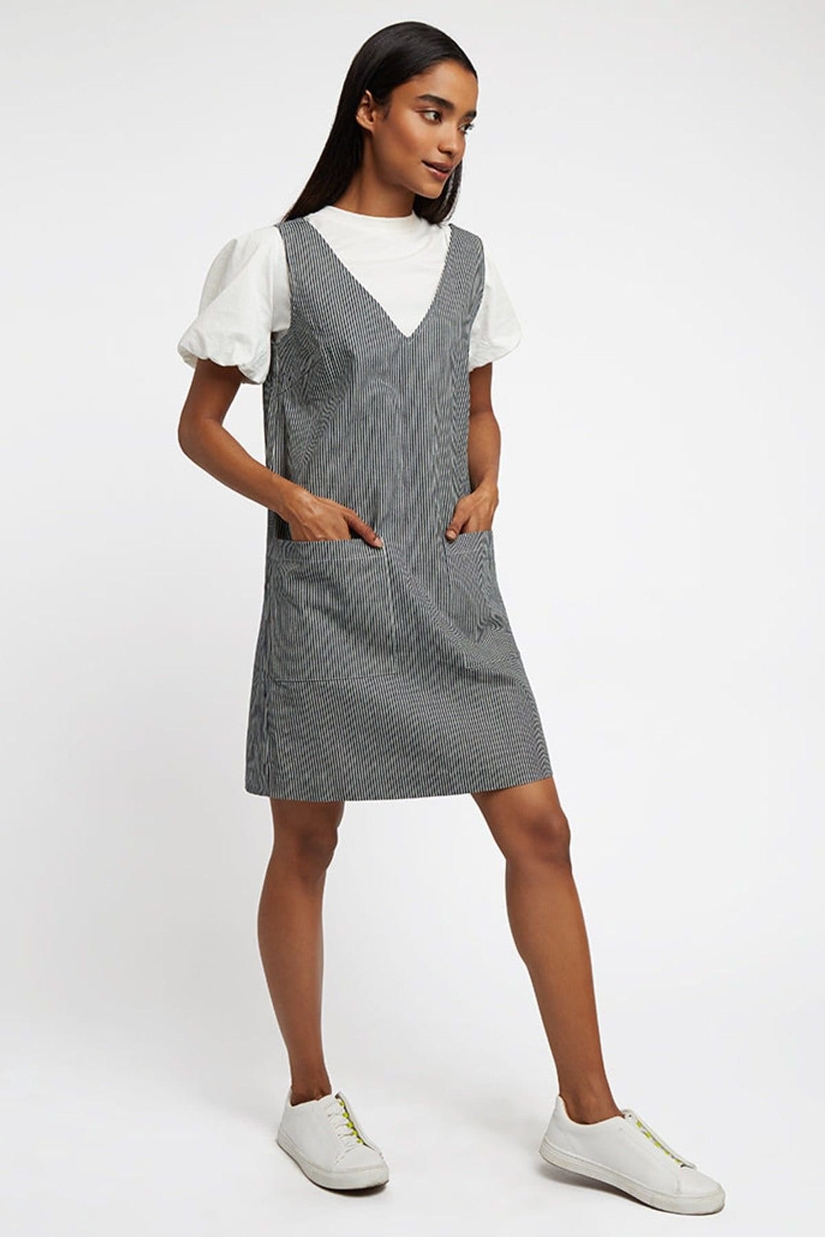 Louche Louche Women's Max Ticking Stripe Mini Dress - 4