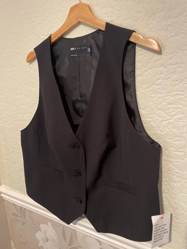 ASOS ASOS brand new black waistcoat 18