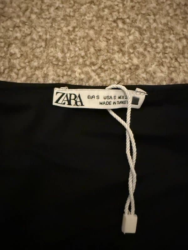 Zara Zara Black Fitted Sleeveless Bodysuit Size S