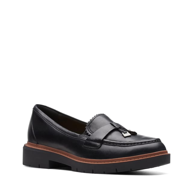 Clarks Clarks Women's Westlynn Bella Black Leather Loafers - 2