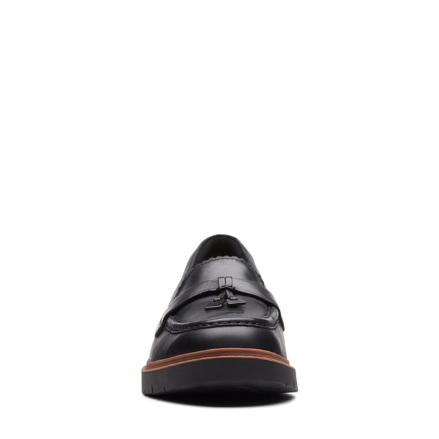 Clarks Clarks Women's Westlynn Bella Black Leather Loafers - 3