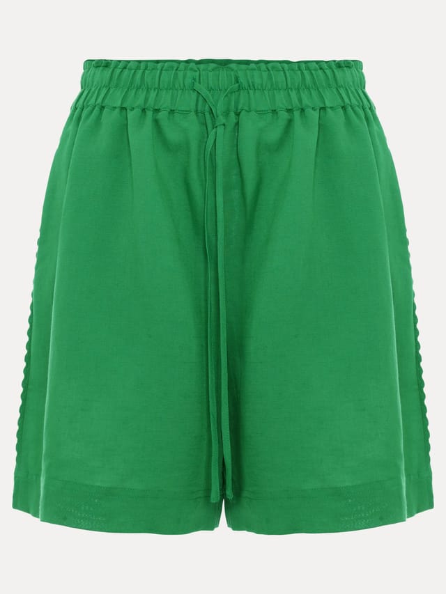 Phase Eight Phase Eight Women's Arnie Drawstring High Waisted Shorts in Emerald - 2