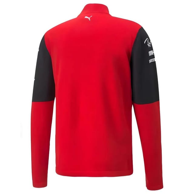 Scuderia Ferrari Scuderia Ferrari Men's Personalised 2022 Team Half Zip Jumper Red - 2