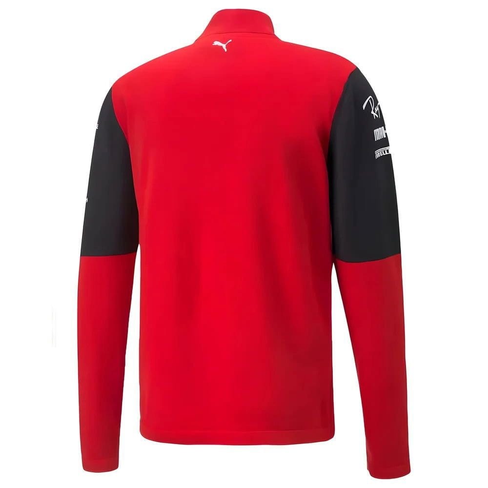 Scuderia Ferrari Scuderia Ferrari Men's Personalised 2022 Team Half Zip Jumper Red - 4