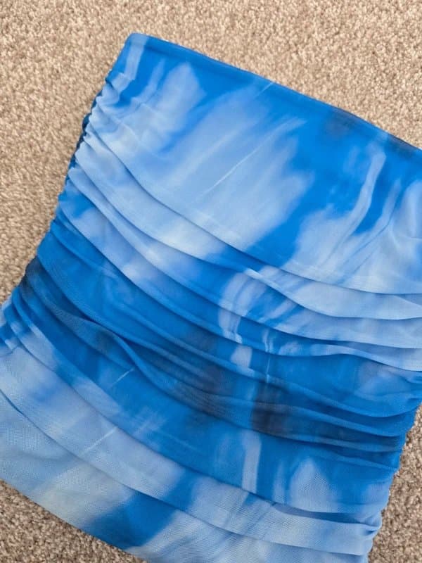 ASOS Blue ruched bandeau top