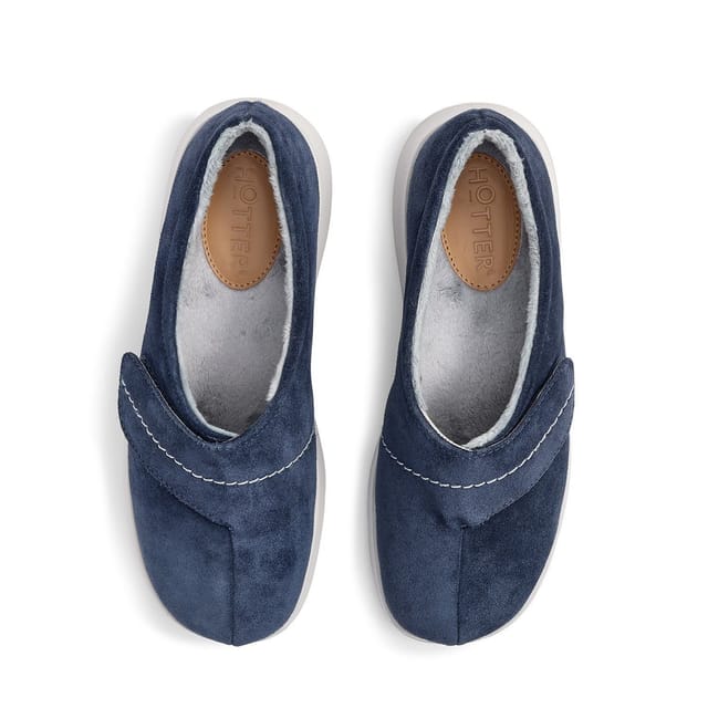 Hotter Hotter Women's 'Wrap' Slippers in Dark Navy - 3