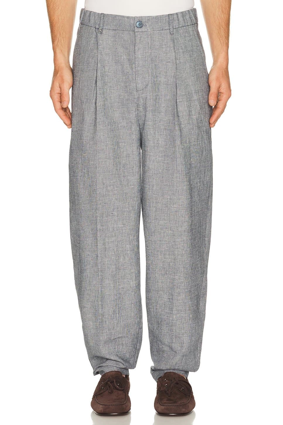 revolve Revolve Night Blue Linen Trousers