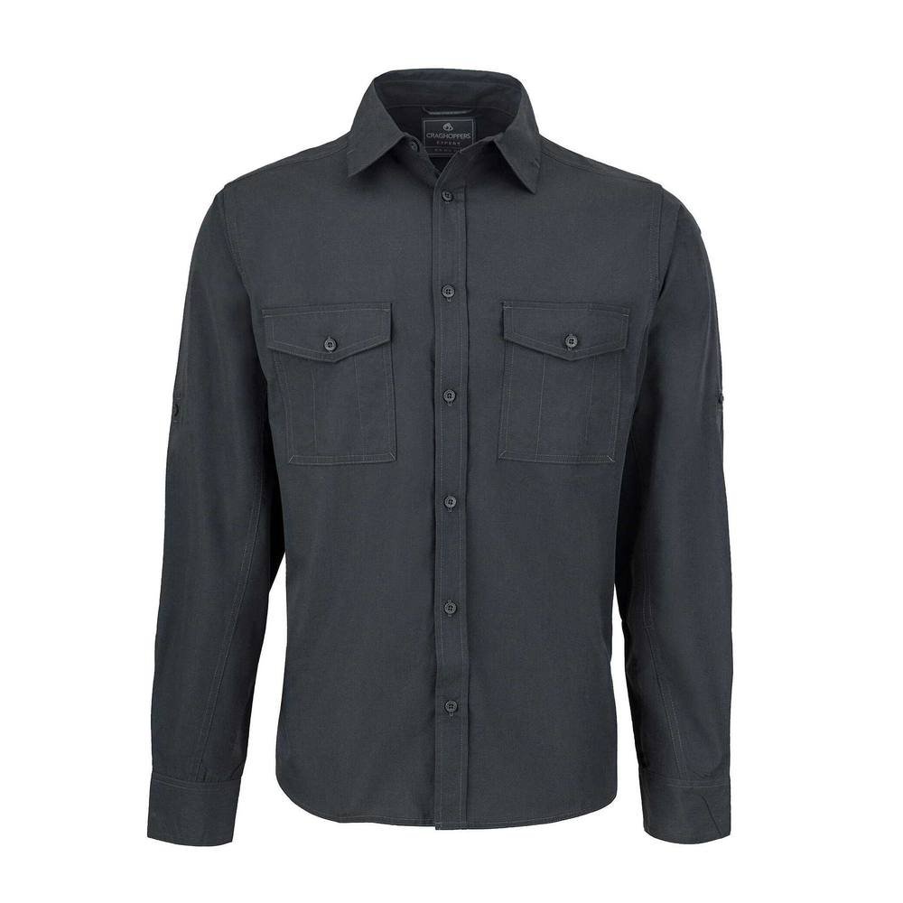 Craghoppers Craghoppers Men's Kiwi Long-Sleeved Shirt in Dark Grey - 3