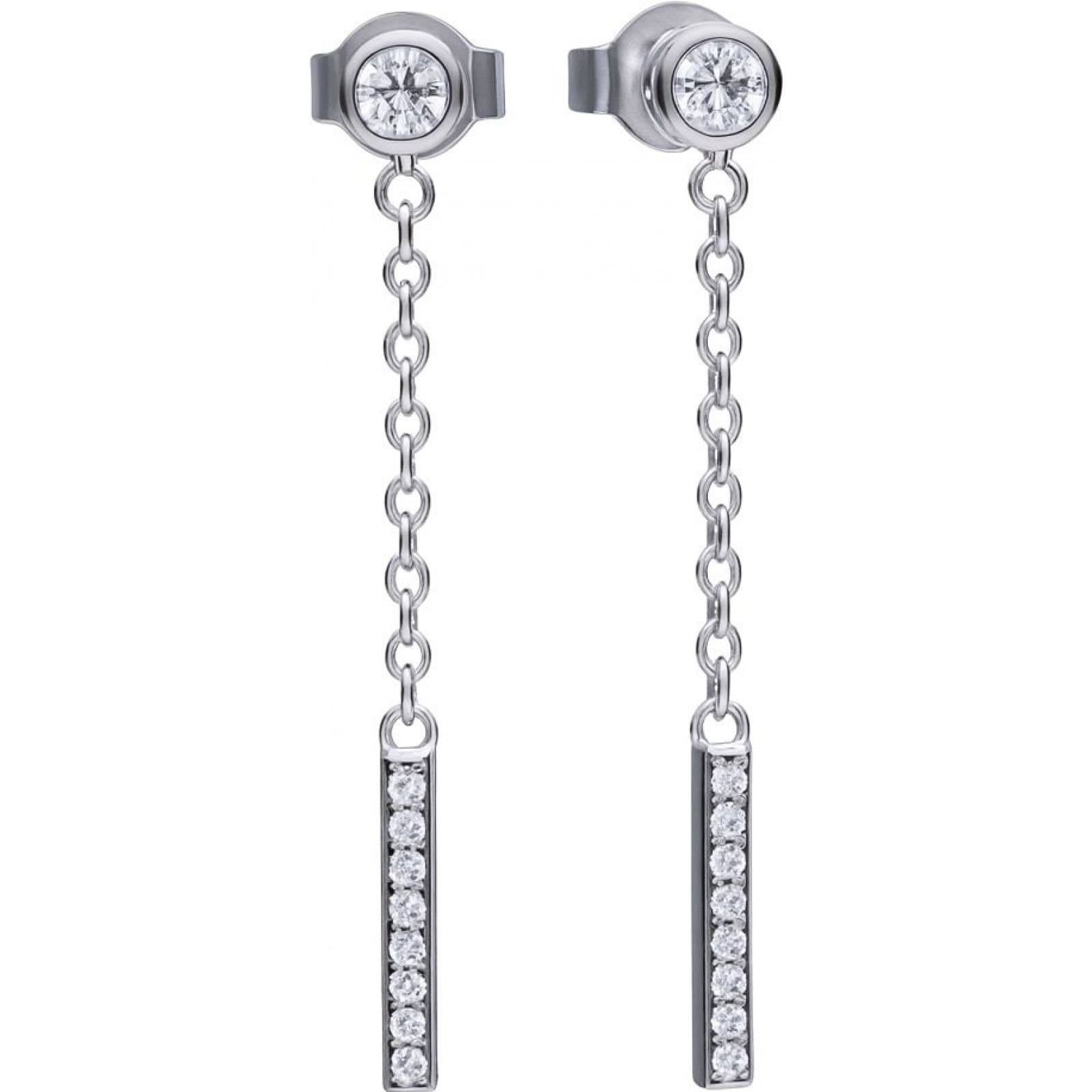 diamonfire Diamonfire Silver Diamond Stud Earrings