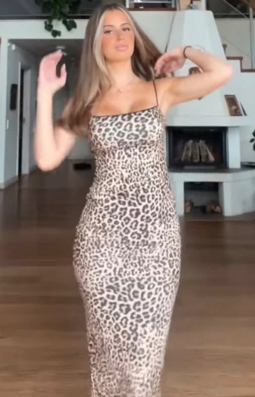 Bershka Bershka Leopard print Maxi dress