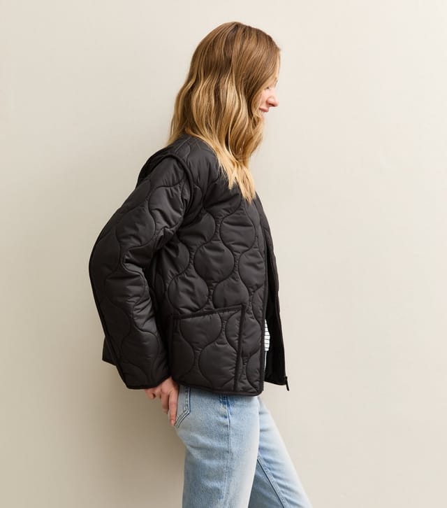 New Look Women's Black Quilted Padded Jacket New Look - 3