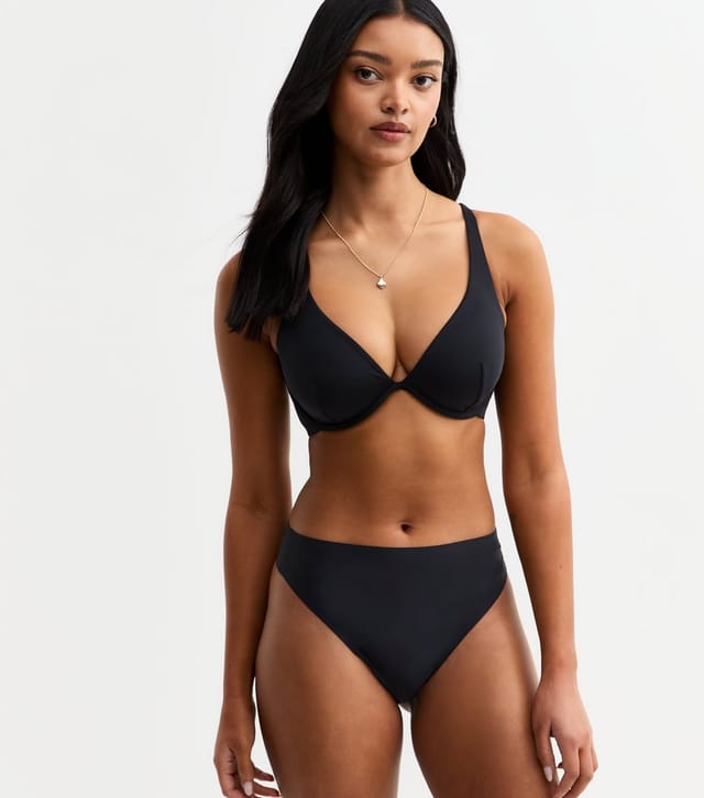 New Look Women's Black DD+ Smooth Multiway Non Padded Bra New Look - 3