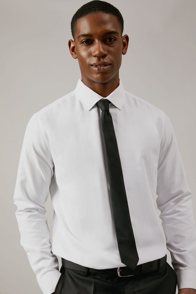 Burton Burton Men's Black Textured Tie - 2