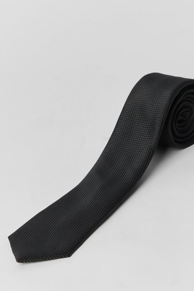 Burton Burton Men's Black Textured Tie - 3
