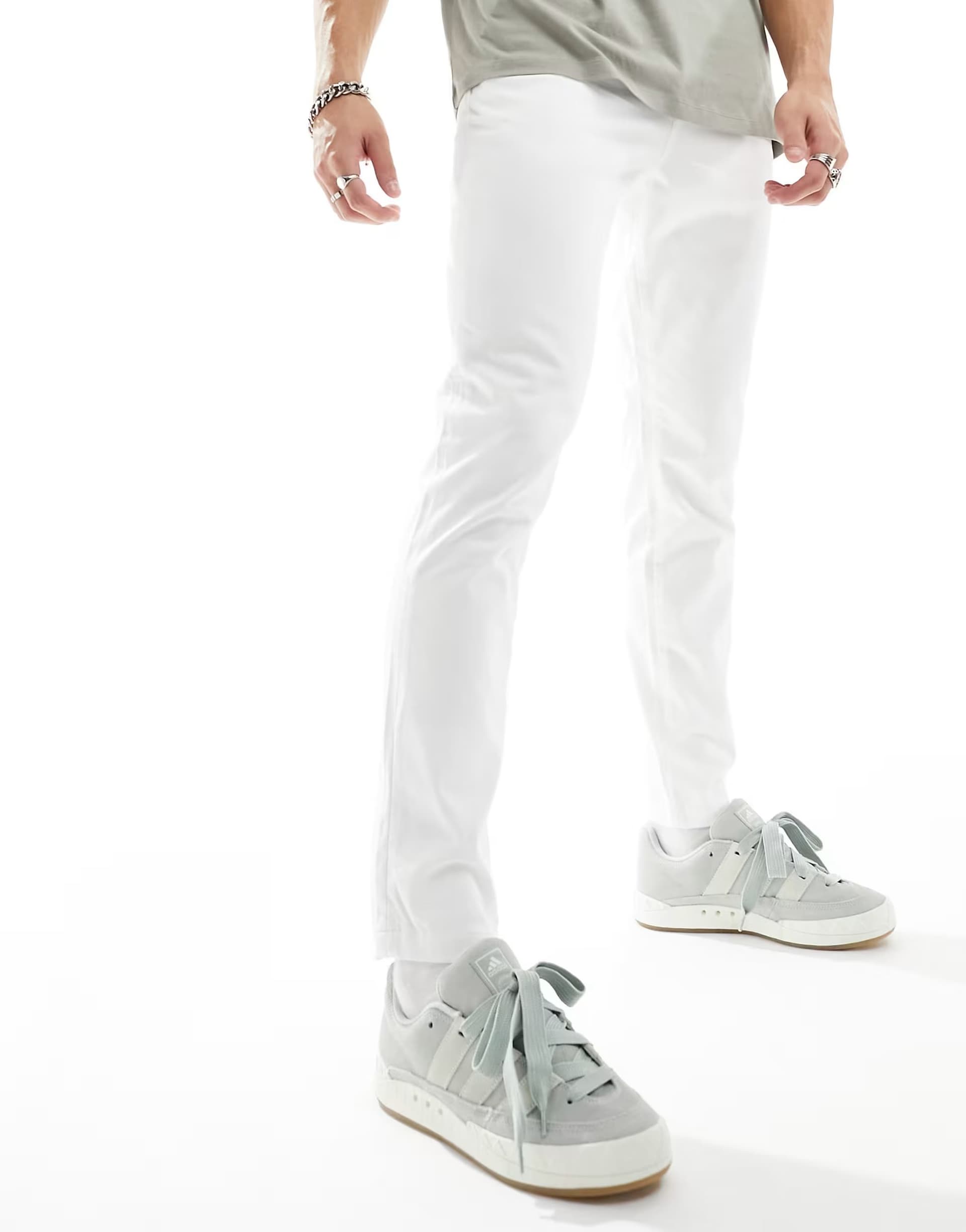 ASOS ASOS Jack & Jones Slim Fit Chino in White