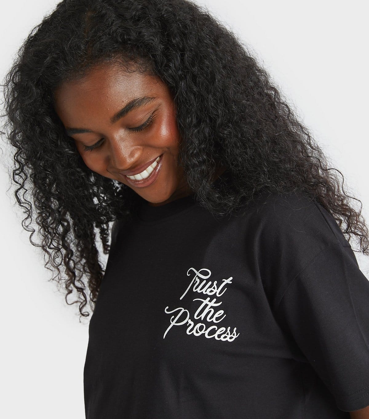 Skinnydip Women's Black Trust The Process Tshirt Skinnydip New Look - 4