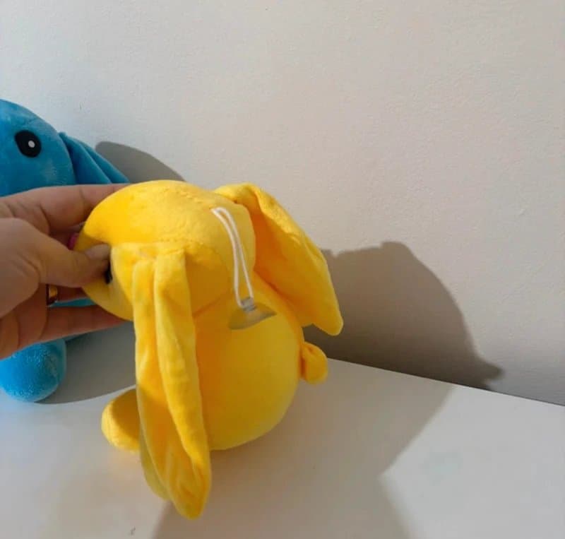 Plush Blue and yellow Bunny plush