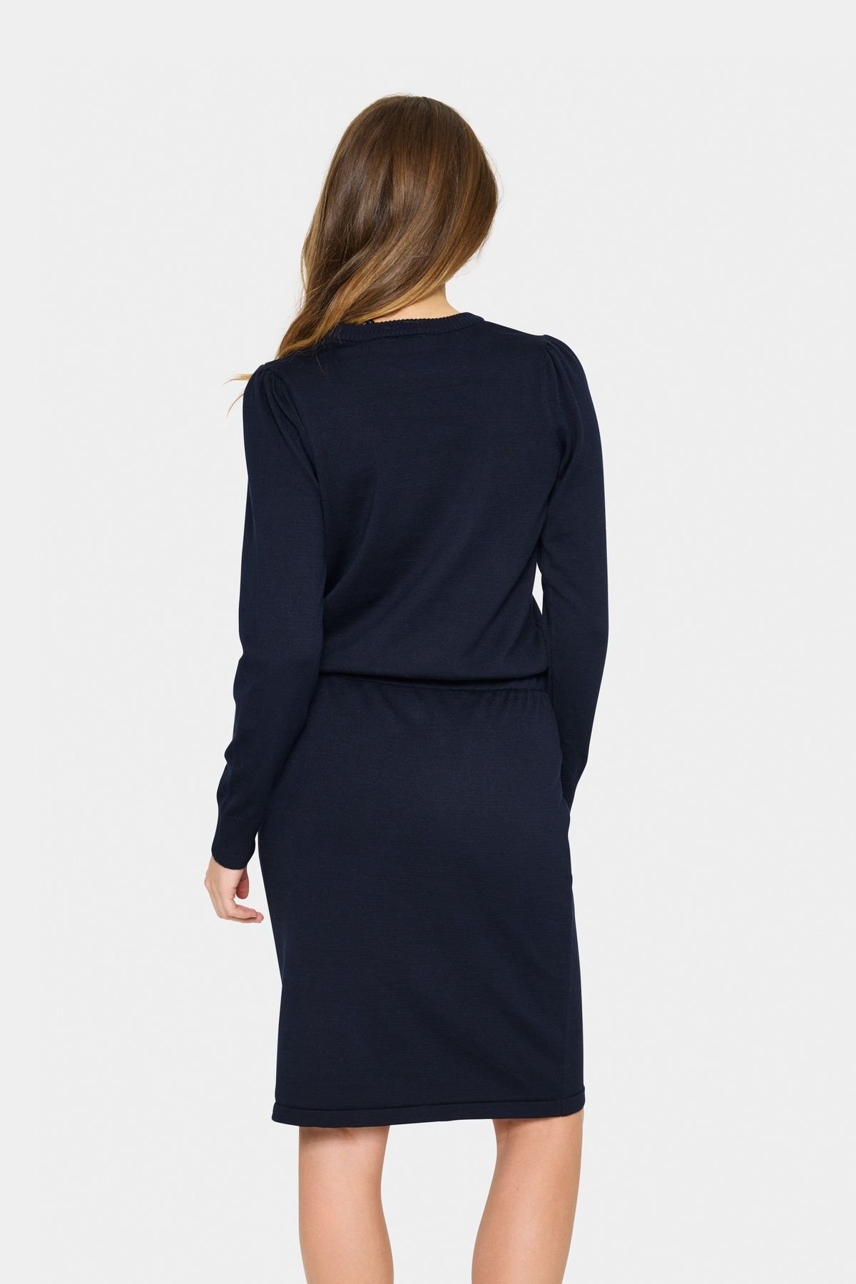 Saint Tropez Saint Tropez Women's MilaSZ Knit Long Sleeve Dress in Dark Navy - 4