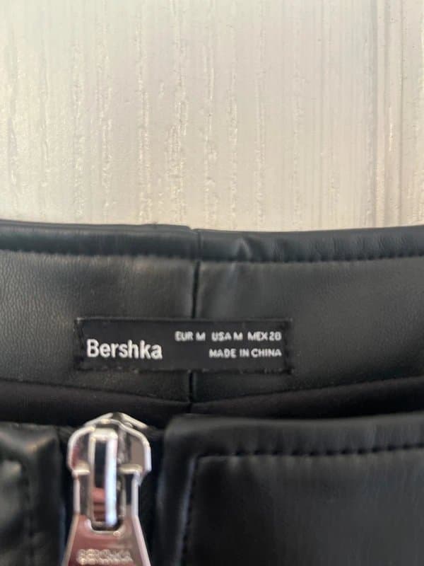 Bershka Faux leather corset top