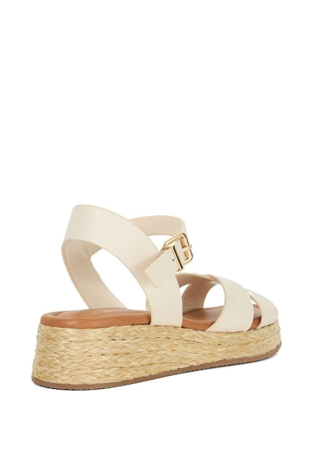 Dune London Dune London Women's 'Littleton' Leather Sandals in Natural - 3