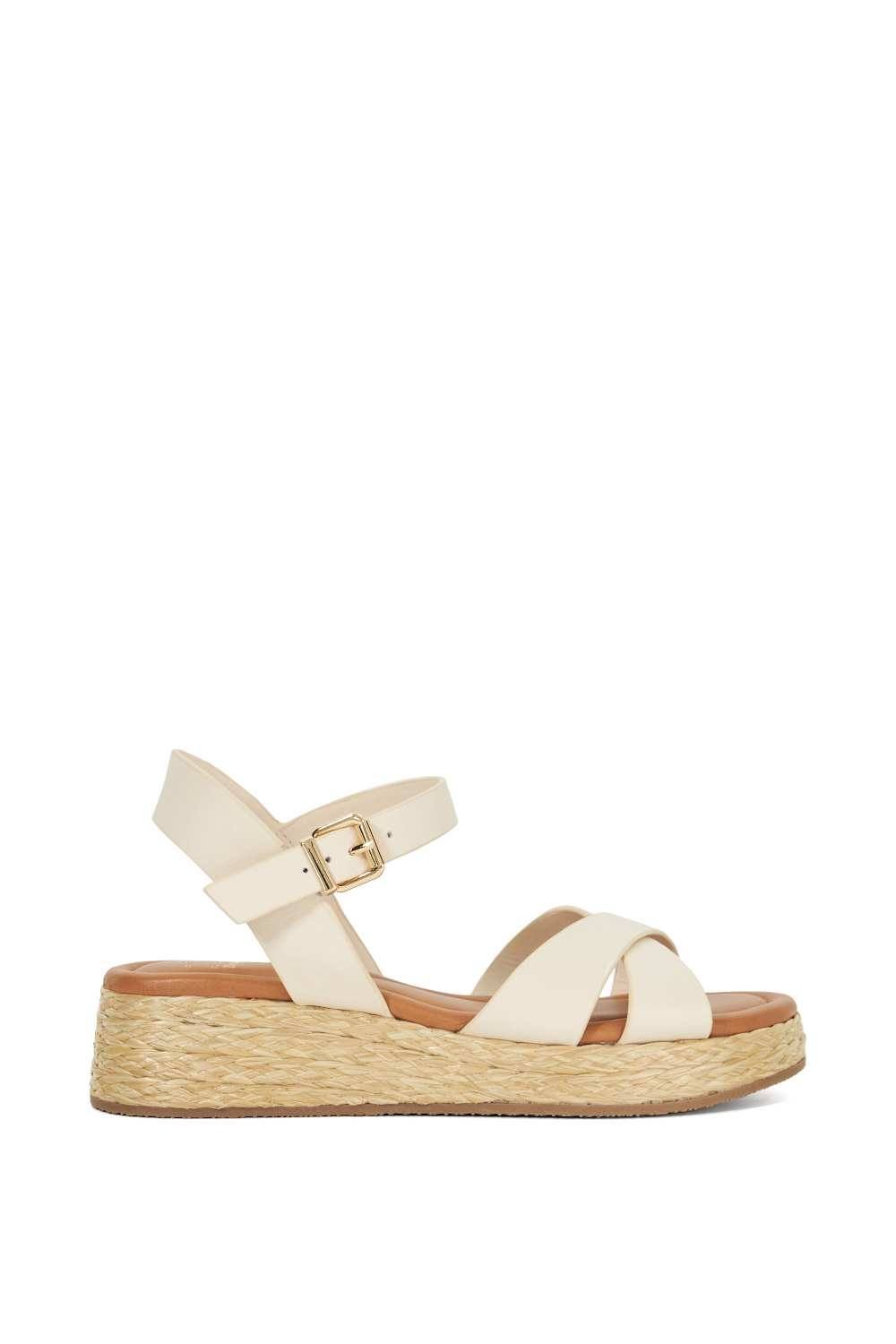 Dune London Dune London Women's 'Littleton' Leather Sandals in Natural - 4