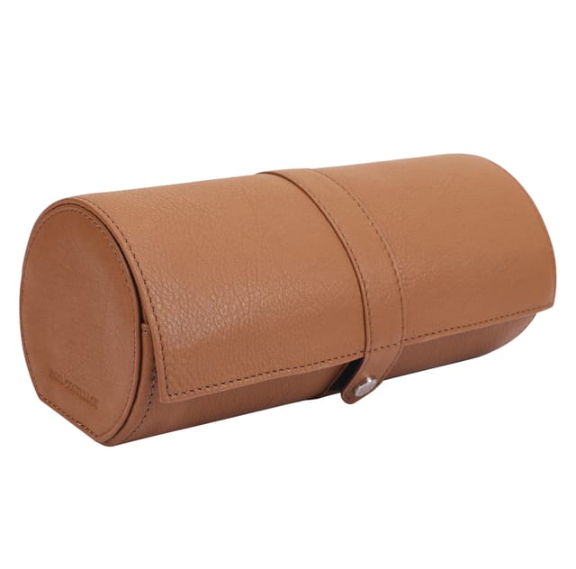 Paul Costelloe Paul Costelloe Men's Reef Leather Watch Case in Brown - 2