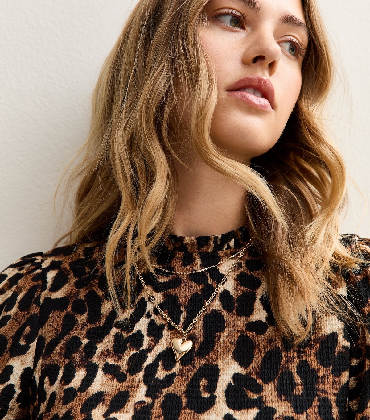 New Look Women's Brown Crinkled Leopard Print Smock Mini Dress New Look - 3