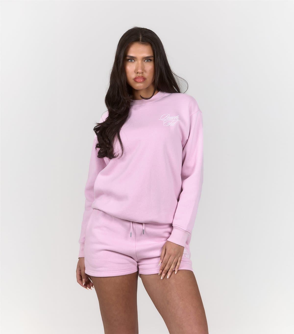 Peach Fit Women's Light Pink Lily Logo Sweatshirt Peach Fit New Look