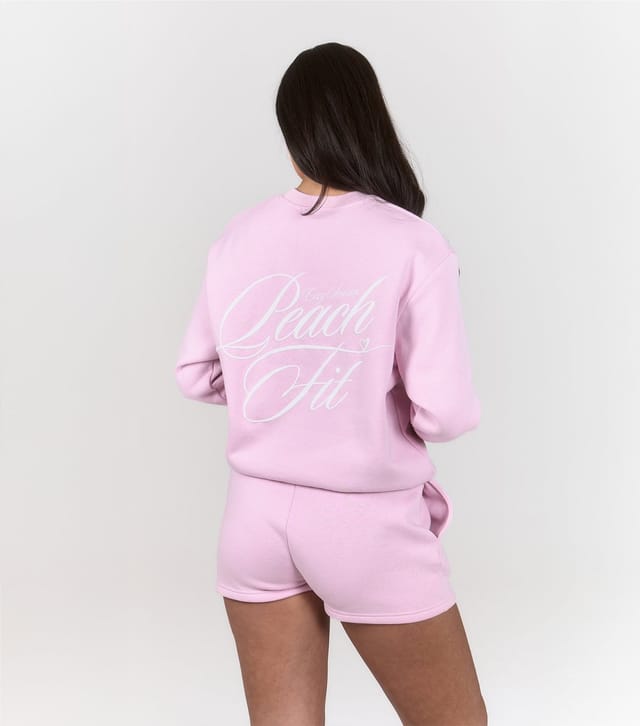 Peach Fit Women's Light Pink Lily Logo Sweatshirt Peach Fit New Look - 3