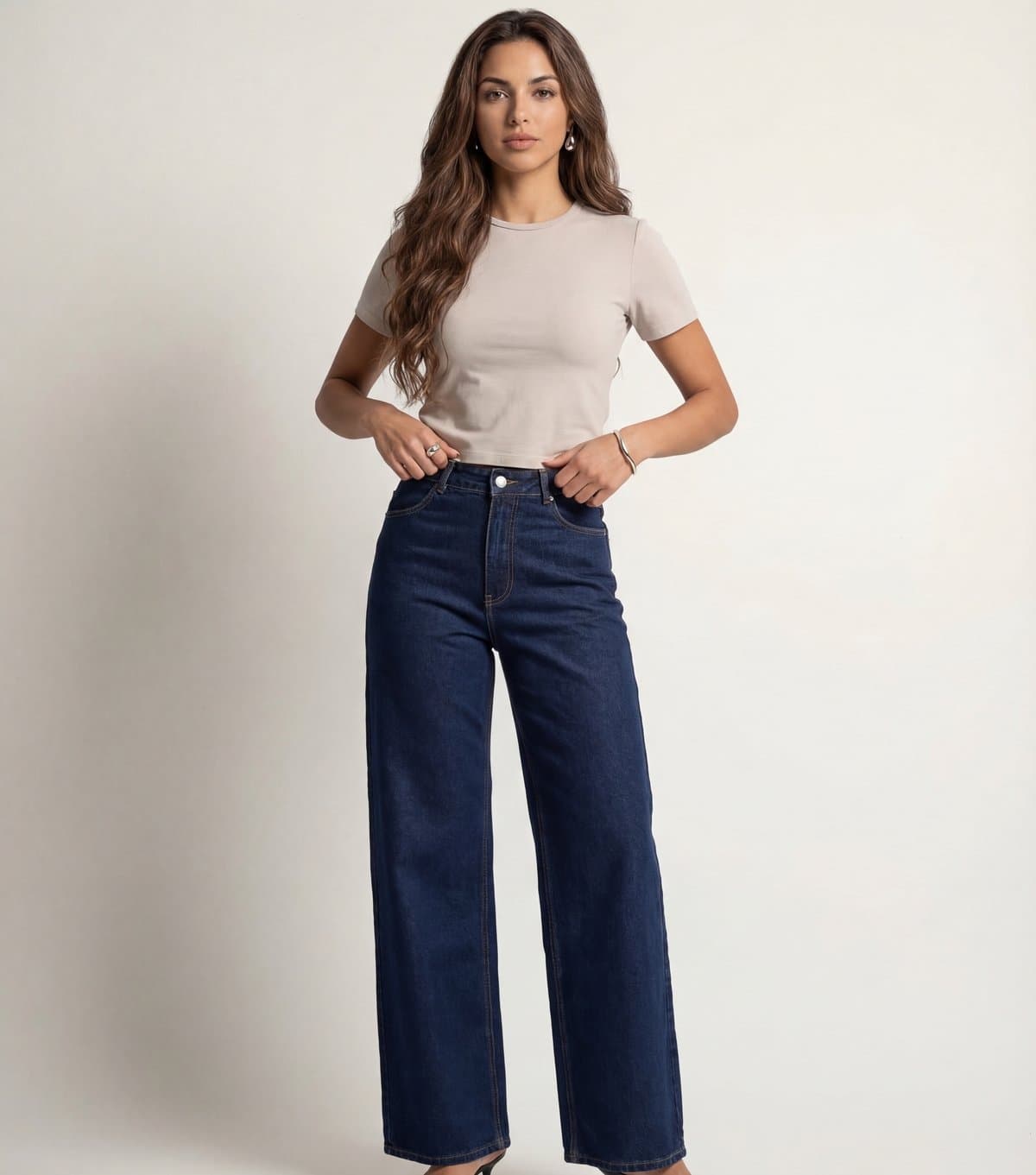Urban Bliss Women's Blue Straight Leg Jeans Urban Bliss New Look