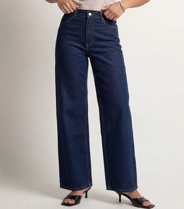 Urban Bliss Women's Blue Straight Leg Jeans Urban Bliss New Look - 2