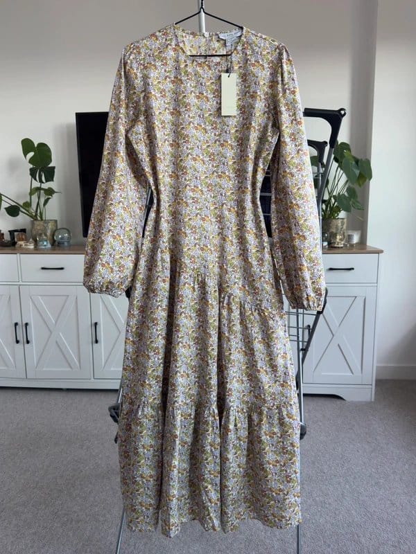Never Fully Dressed Floral Midi Dress - 100% Cotton
