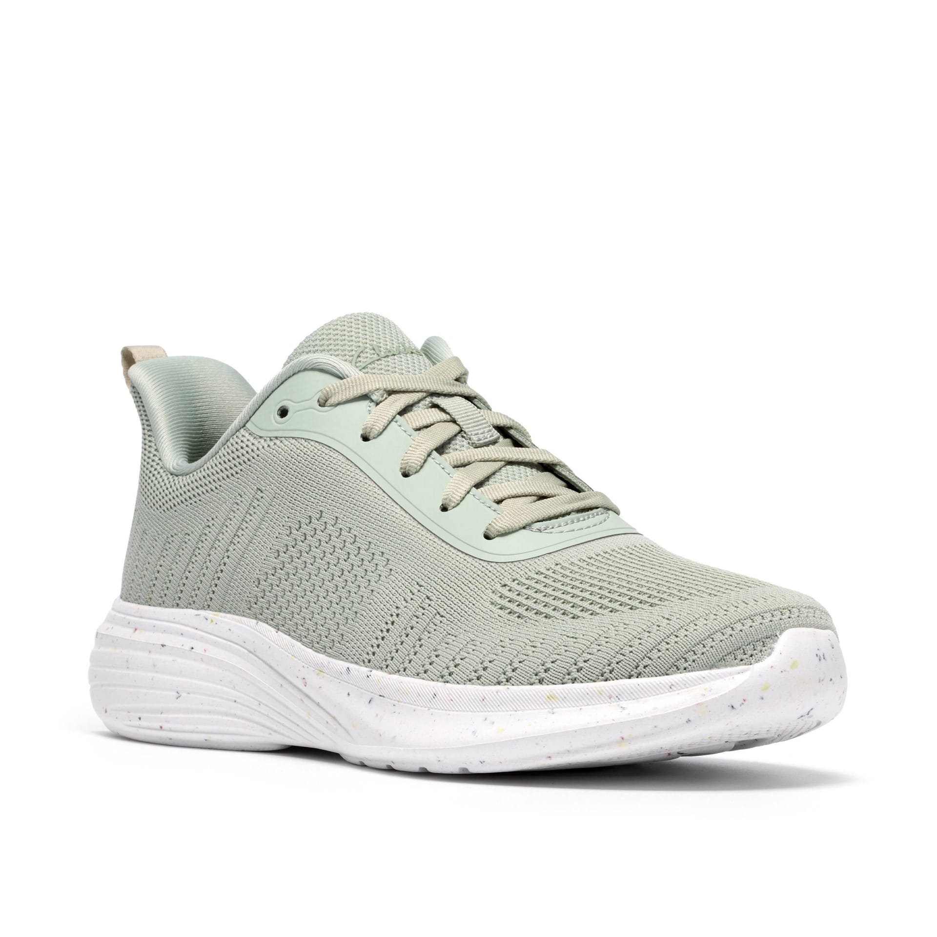 Clarks Clarks Women's Izza Knit Olive Knit Trainers in Green - 4