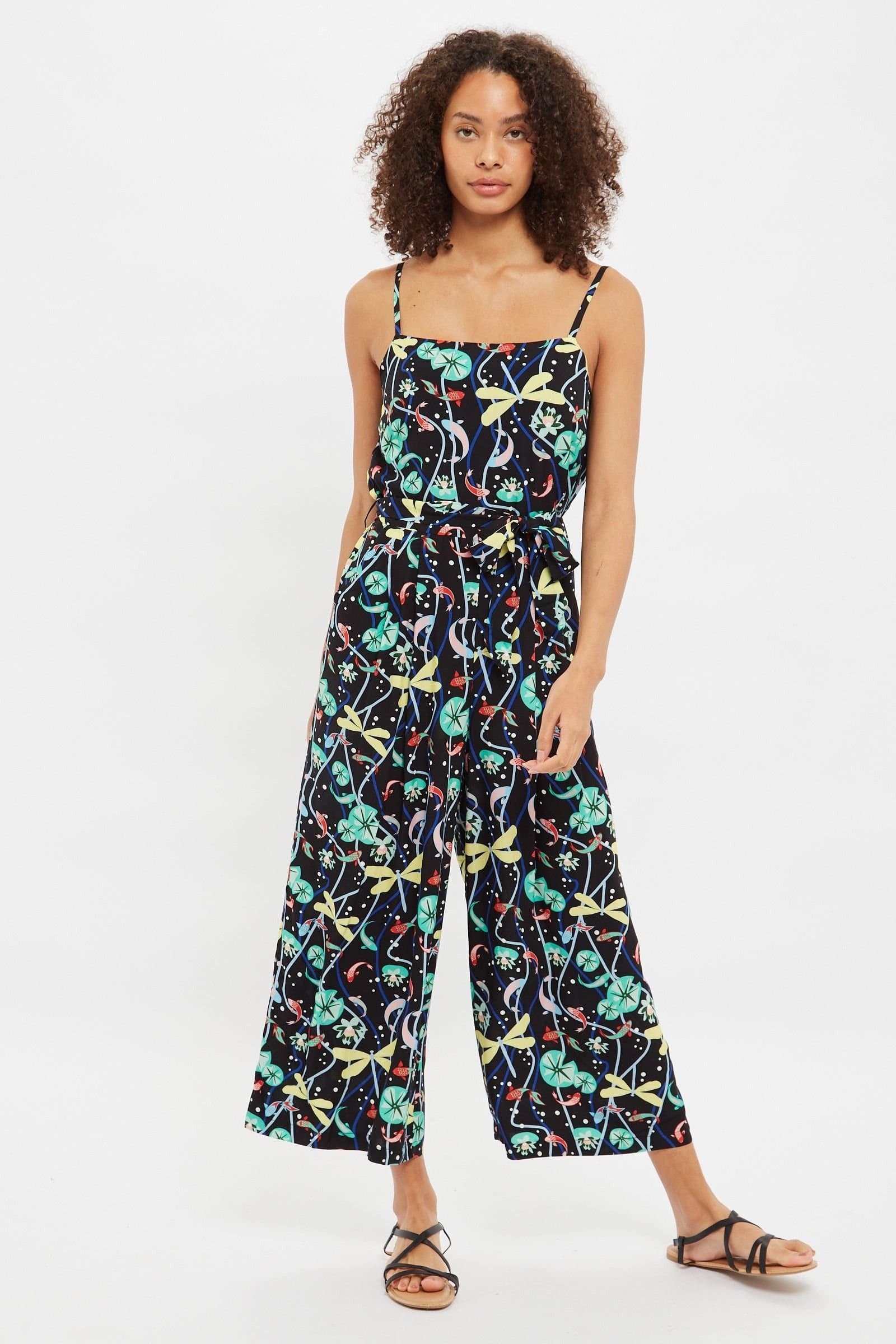 Louche Louche Women's Sikke Pond Print Strappy Jumpsuit